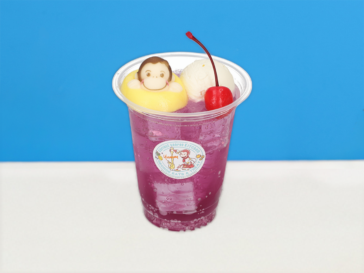 うきわでぷかぷか！カラフルクリームソーダ　グレープ
